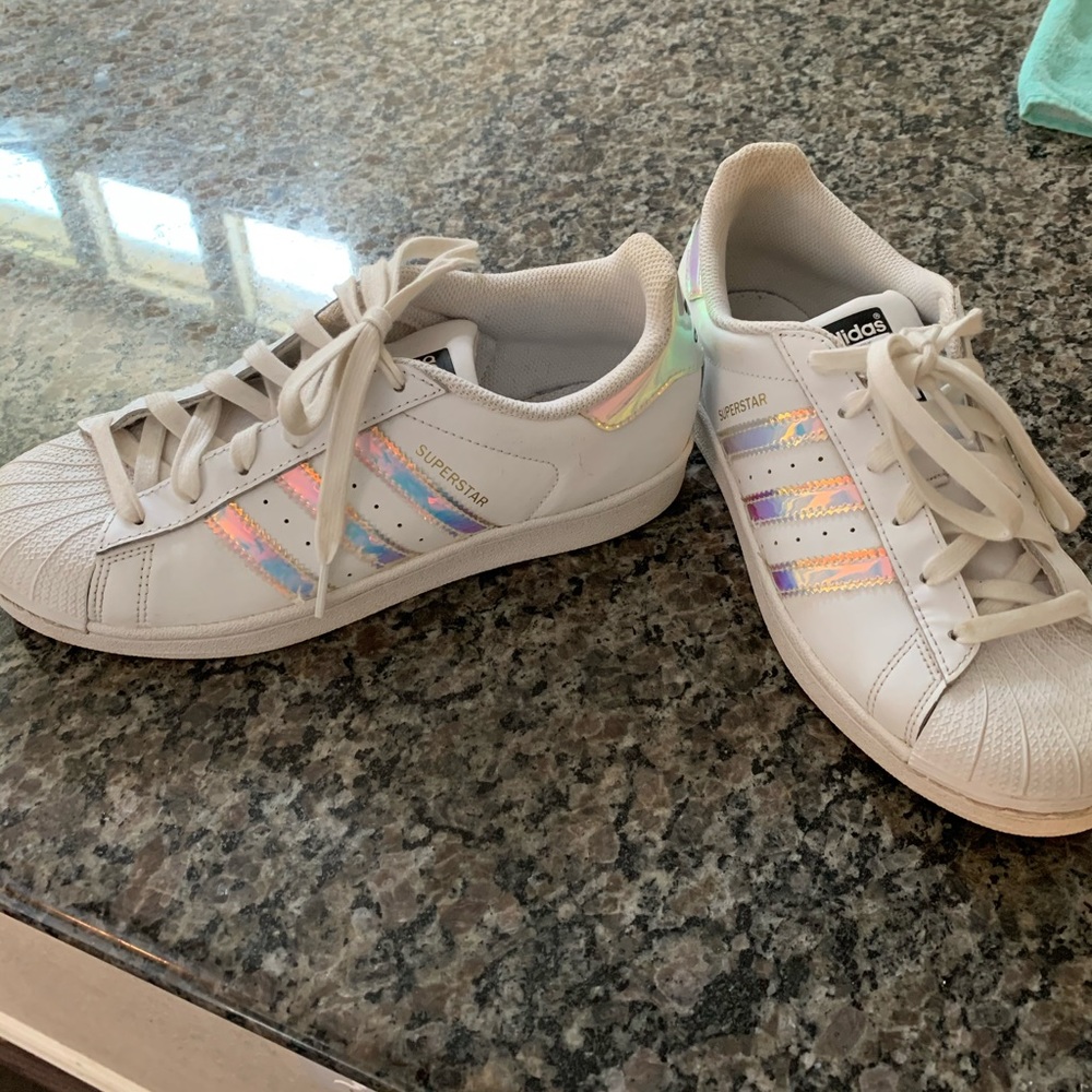Holographic Adidas superstars!
